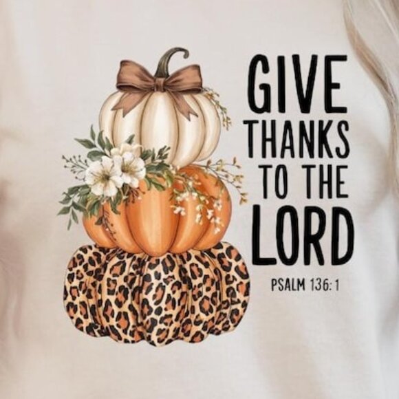 Give Thanks Shirt, Thanksgiving Tee, Cozy Season Pumpkin T-shirt - Picture 2 of 4